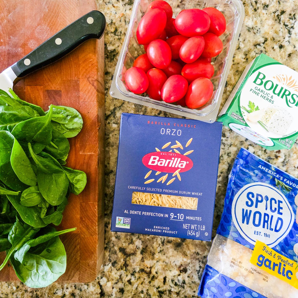 Recipe Ingredients Sitting on Kitchen Counter