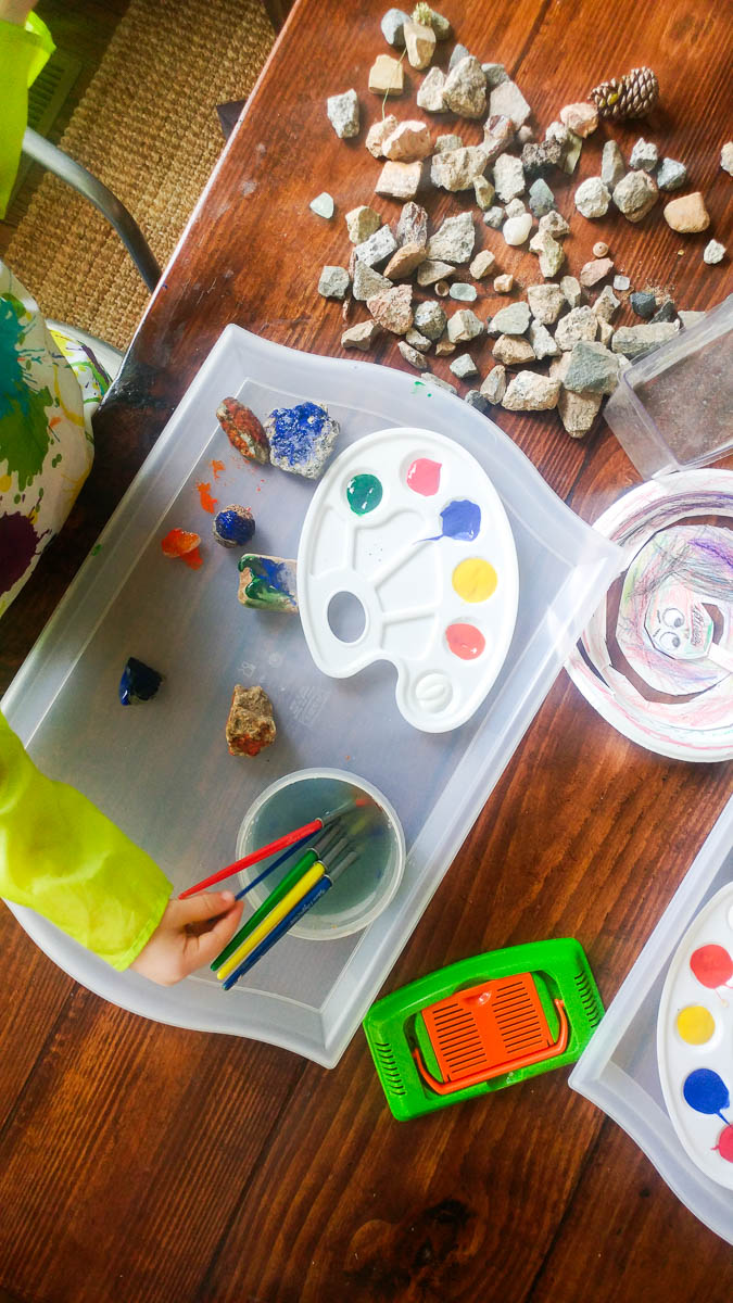 Painting Supplies on a Table