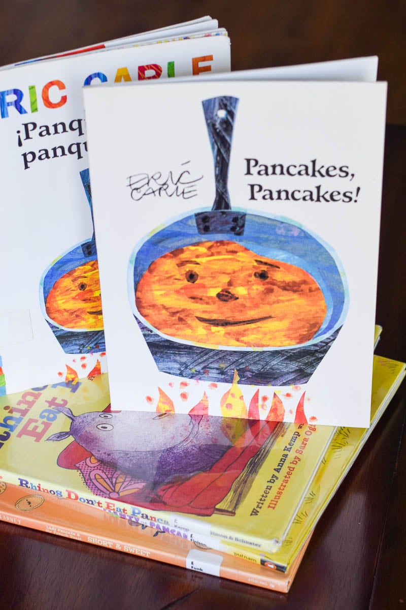 Front Cover of Library Books for Kids - All about Pancakes!