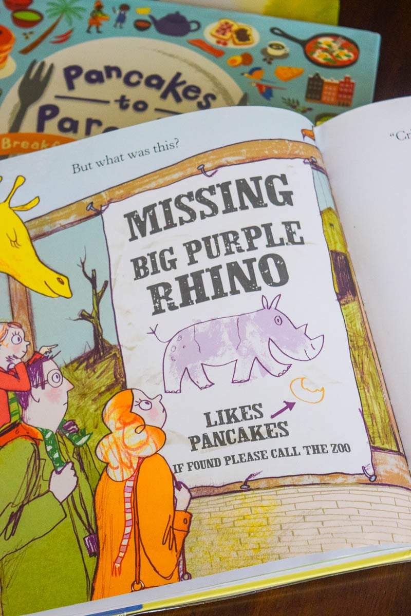 Inside Pages of Rhinos Don't Eat Pancakes