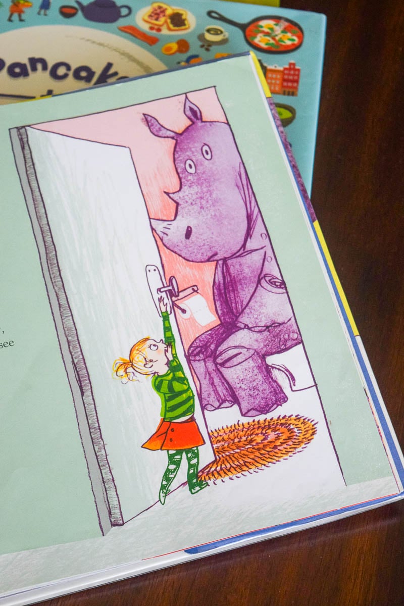 Inside Pages of Rhinos Don't Eat Pancakes