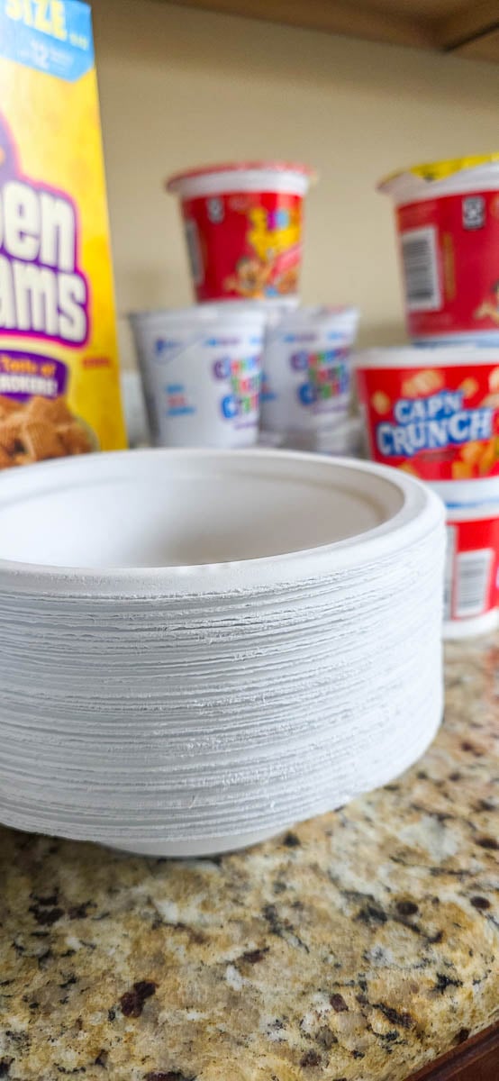 Cereal Bowls Sitting on Kitchen Counter