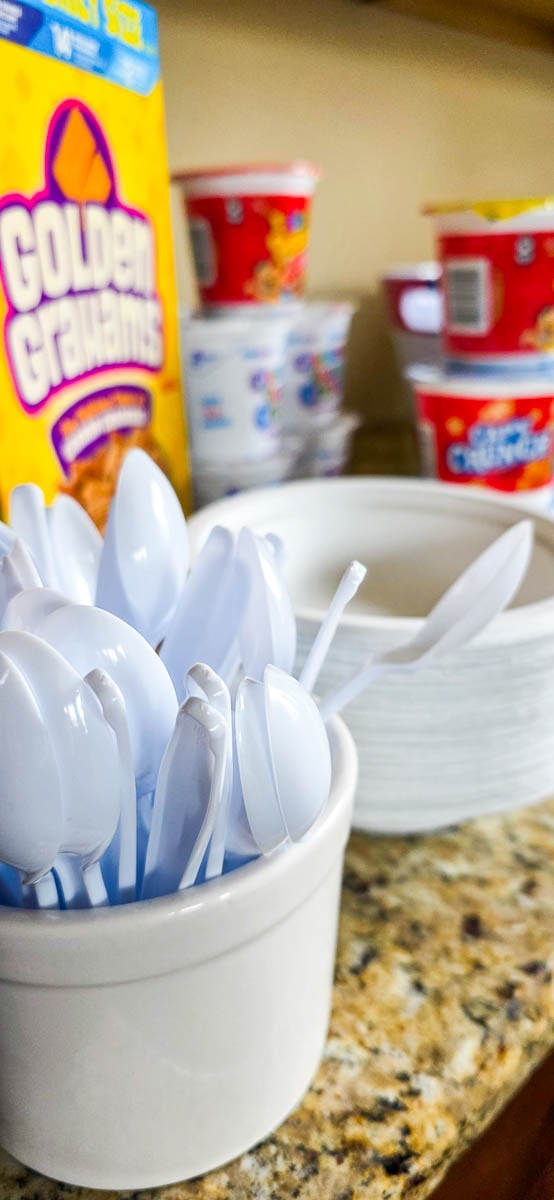 Cereal Options Sitting on a Kitchen Counter