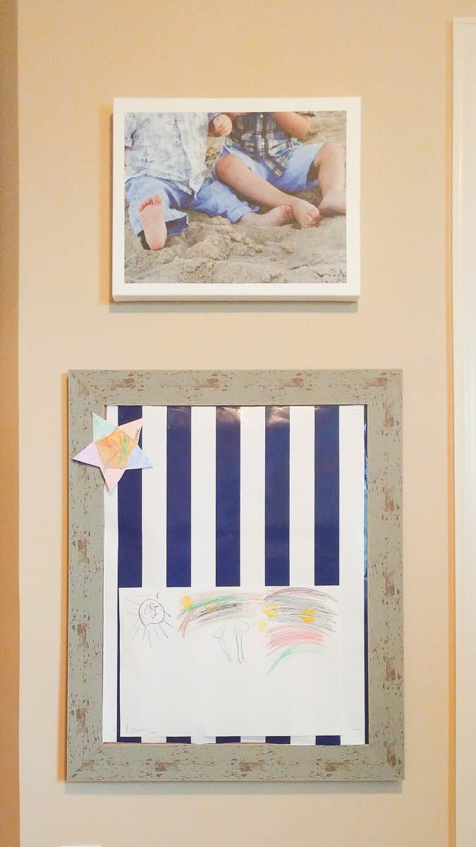 A Display Board Hanging on a Bedroom Wall