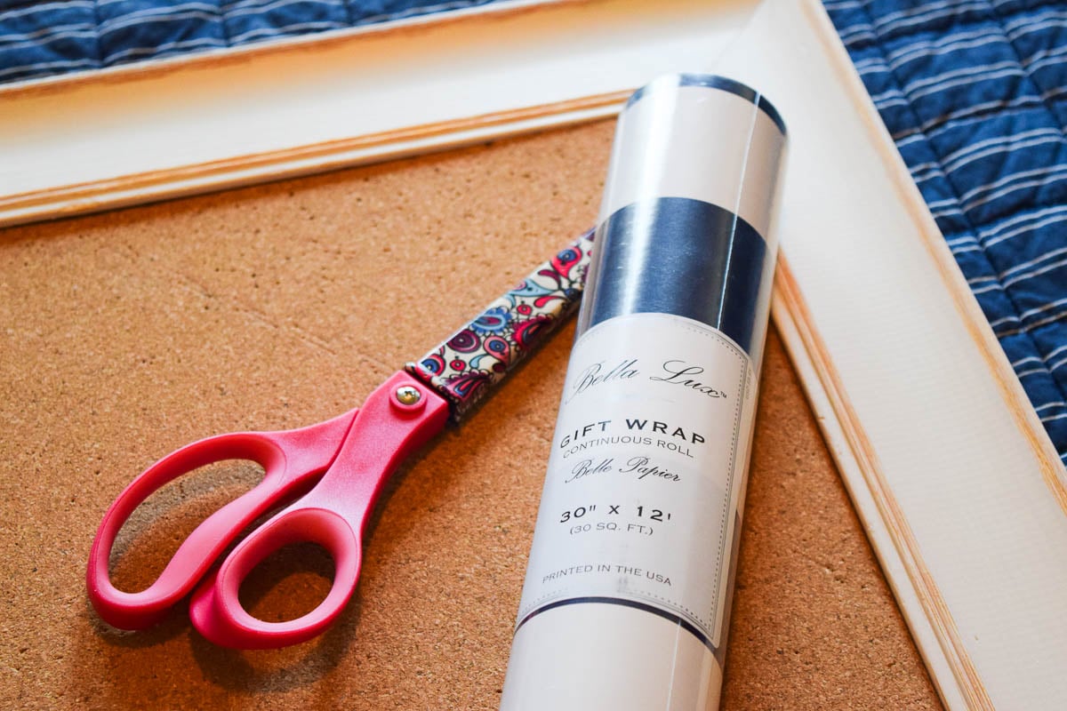 Craft Supplies - Scissors and Wrapping Paper