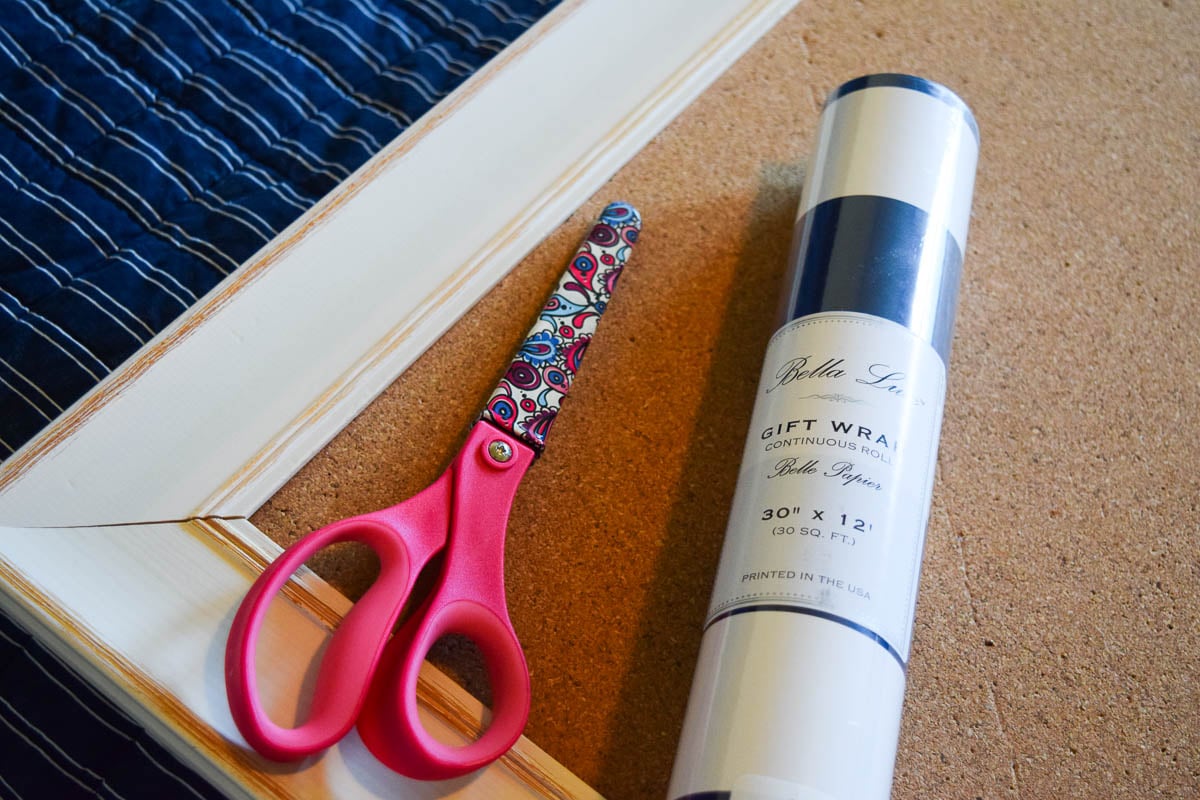 Craft Supplies - Scissors and Wrapping Paper