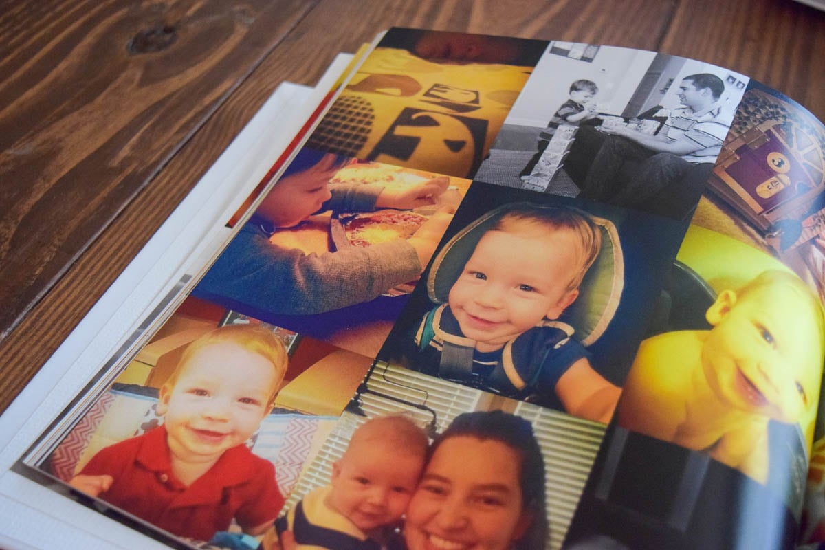 Inside Pages of a Shutterfly Photo Album