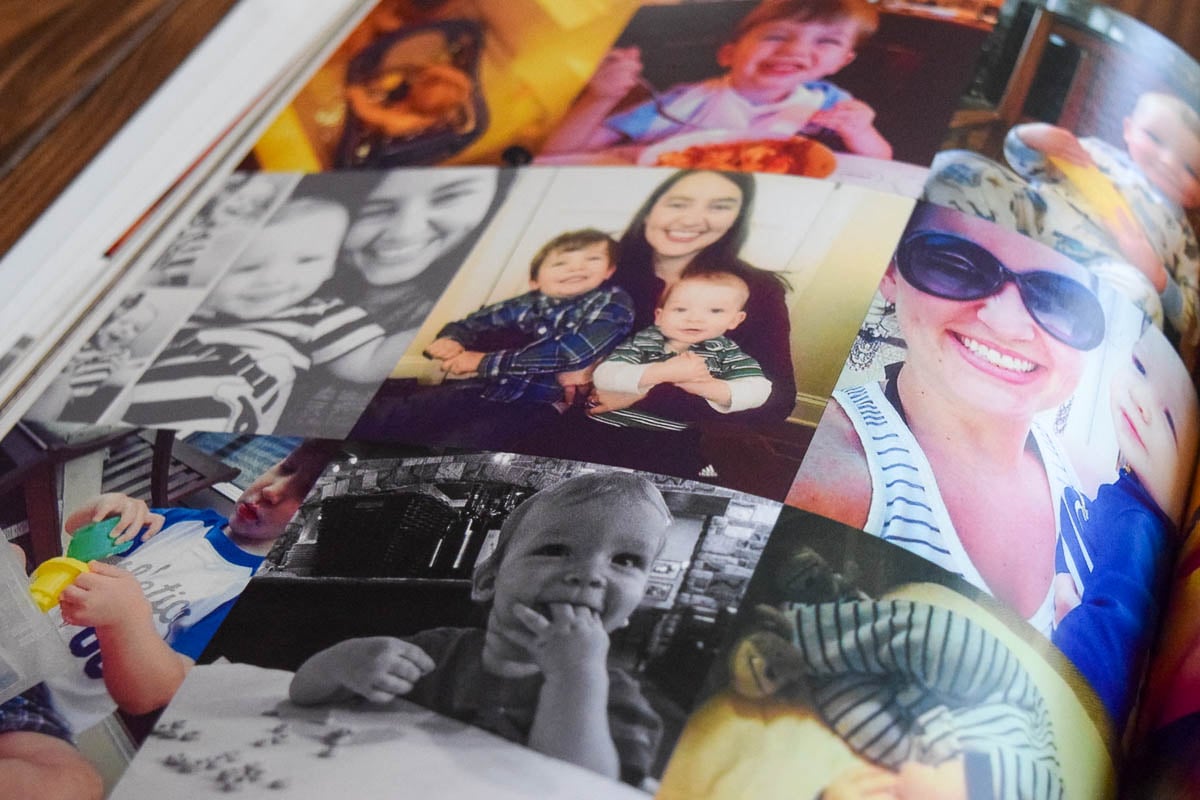 Inside Pages of a Shutterfly Photo Album