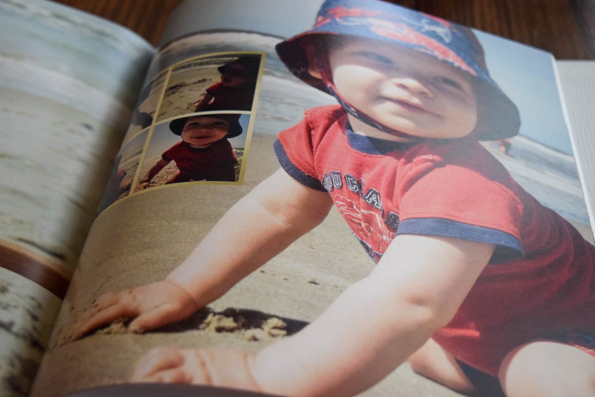 Inside Pages of a Shutterfly Photo Album