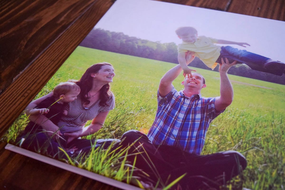 Back Cover of a Shutterfly Photo Album