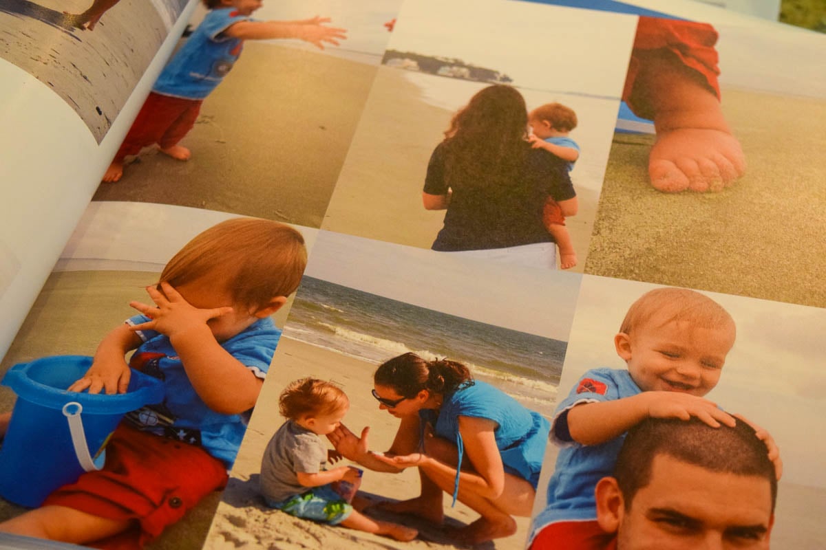 Inside Pages of a Shutterfly Photo Album