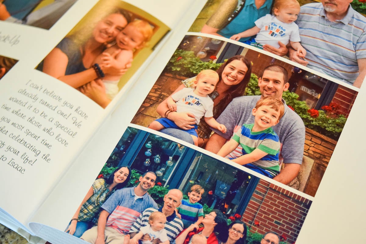 Inside Pages of a Shutterfly Photo Album