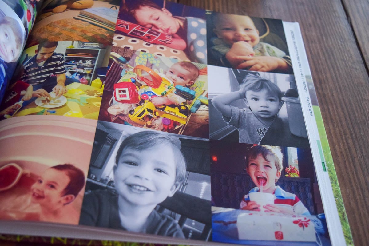 Inside Pages of a Shutterfly Photo Album