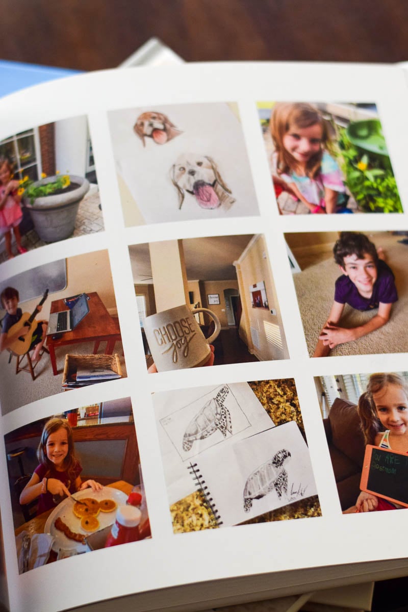 Inside Photo Pages of a Shutterfly Album