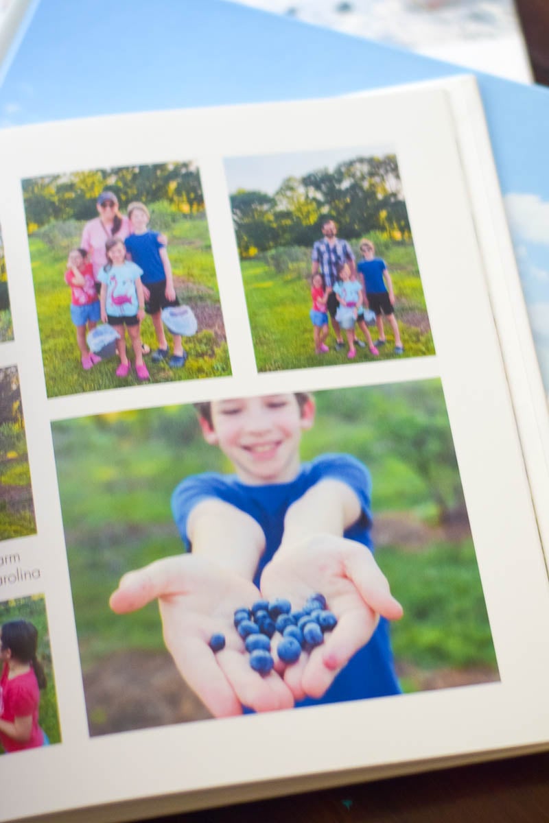 Inside Photo Pages of a Shutterfly Album