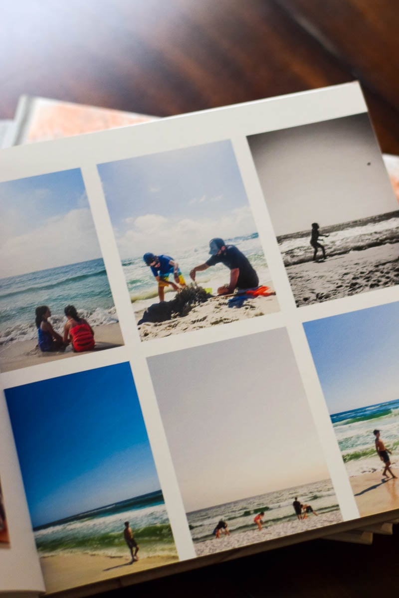 Inside Photo Pages of a Shutterfly Album