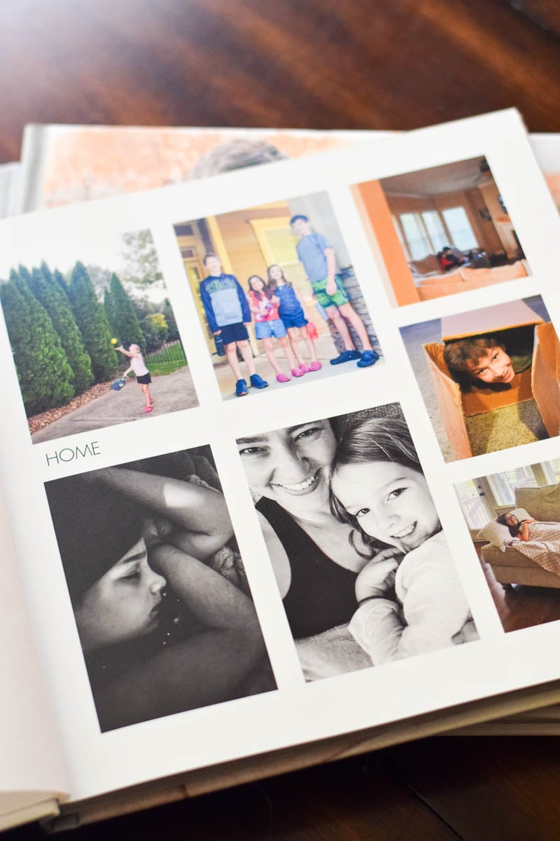 Inside Photo Pages of a Shutterfly Album