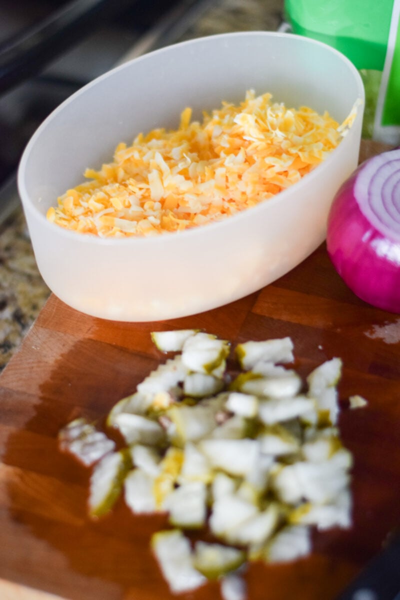 Burger Bowl Ingredients Sitting on the Kitchen Counter