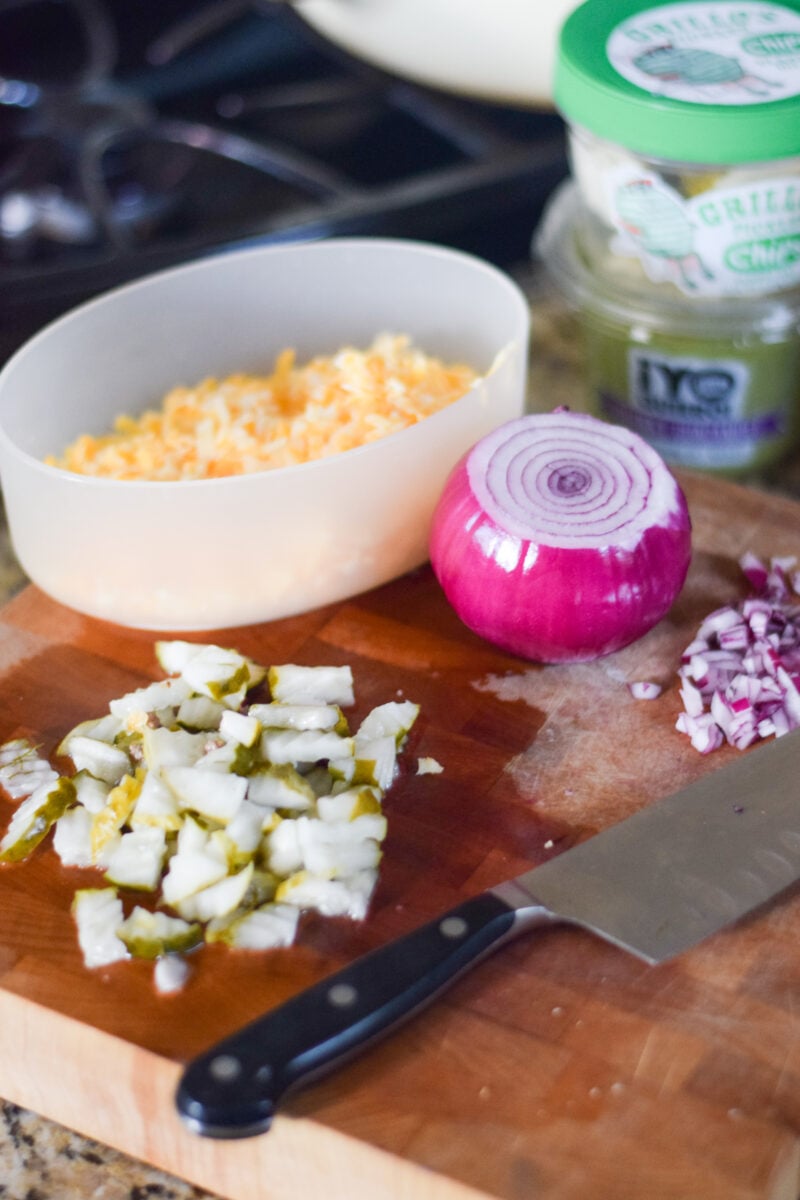 Burger Bowl Ingredients Sitting on the Kitchen Counter